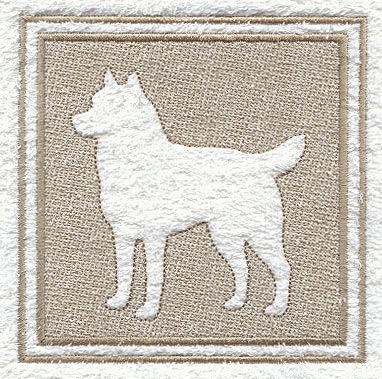 Siberian Husky (Embossed)