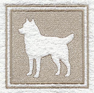 Siberian Husky (Embossed)