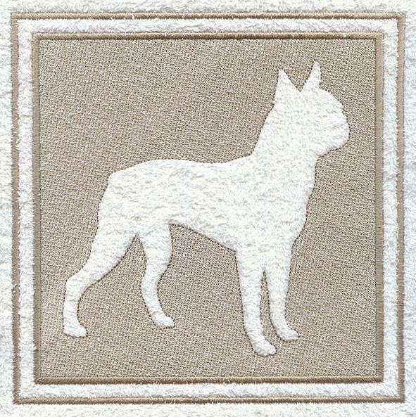 Boston Terrier (Embossed)