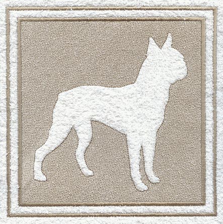 Boston Terrier (Embossed)