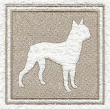 Boston Terrier (Embossed)
