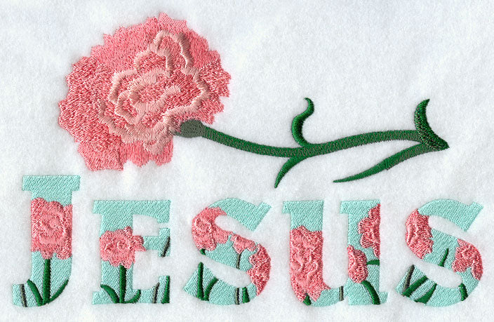 Jesus with Carnation