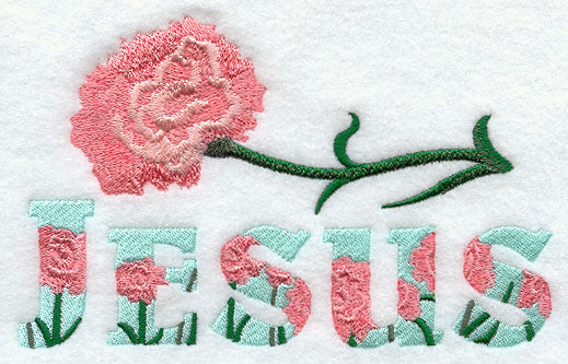Jesus with Carnation