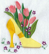 Fashion Flower High-Heeled Shoe