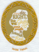 Mark Twain Cameo Silhouette