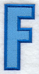 Collegiate Letter F (5 Inch)