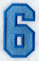 Collegiate Number 6 (5 Inch)