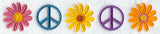 Peace, Love, and Flowers Border