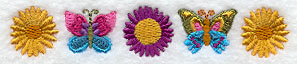 Fluttering Butterfly Border
