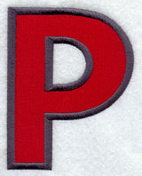 Collegiate Letter Rho (5 Inch)