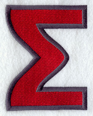 Collegiate Letter Sigma (5 Inch)