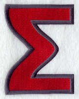 Collegiate Letter Sigma (5 Inch)