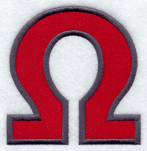 Collegiate Letter Omega (5 Inch)