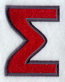 Collegiate Letter Sigma (5 Inch)