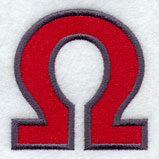 Collegiate Letter Omega (5 Inch)