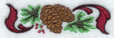 Arts and Crafts Pine Boughs and Cones Border