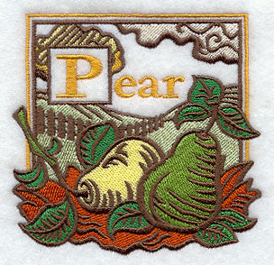 Pear Woodcut