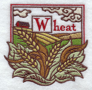 Wheat Woodcut