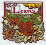 Autumn Leaves Woodcut