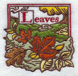 Autumn Leaves Woodcut