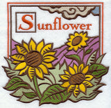 Sunflower Woodcut