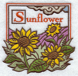 Sunflower Woodcut