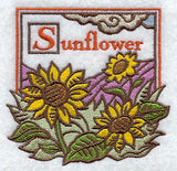 Sunflower Woodcut