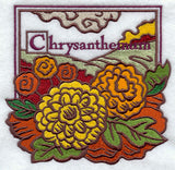 Chrysanthemum Woodcut