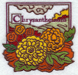 Chrysanthemum Woodcut