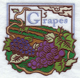Grapes Woodcut