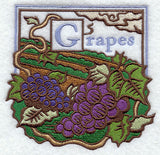 Grapes Woodcut