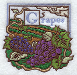 Grapes Woodcut