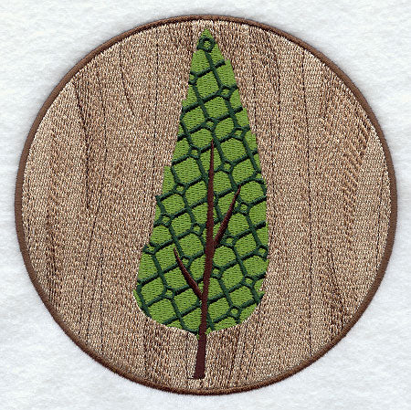 Kaleidoscope Black Cherry Leaf Medallion