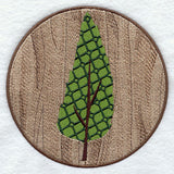 Kaleidoscope Black Cherry Leaf Medallion