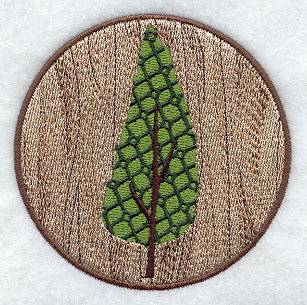 Kaleidoscope Black Cherry Leaf Medallion