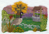 Autumn's Garden with Wishing Well