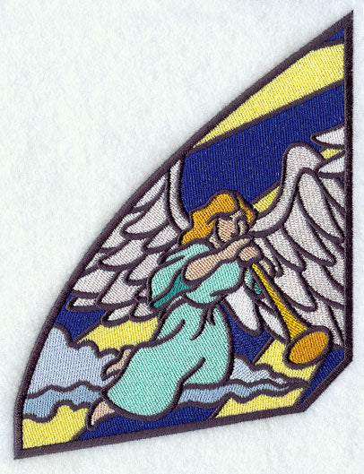 Stained Glass Nativity - Top Left