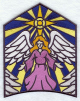 Stained Glass Nativity - Top Center