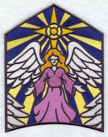 Stained Glass Nativity - Top Center