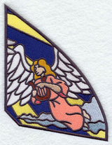 Stained Glass Nativity - Top Right