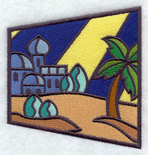 Stained Glass Nativity - Middle Left