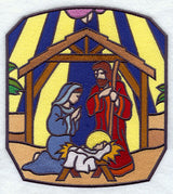 Stained Glass Nativity - Middle Center