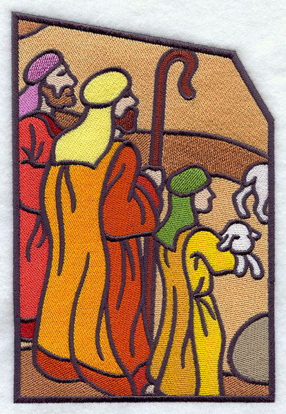Stained Glass Nativity - Bottom Left