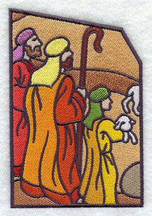Stained Glass Nativity - Bottom Left