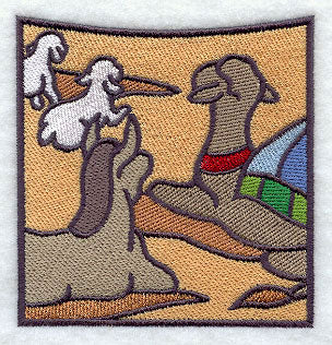 Stained Glass Nativity - Bottom Center