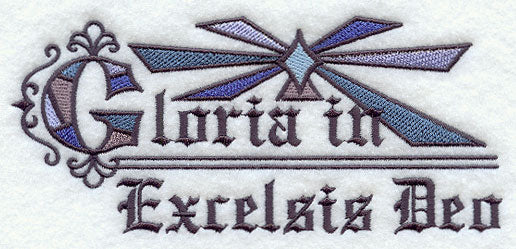 Stained Glass Gloria In Excelsis Deo