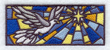 Stained Glass Dove of Peace Border