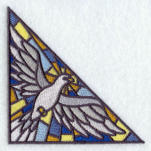 Stained Glass Dove of Peace Corner