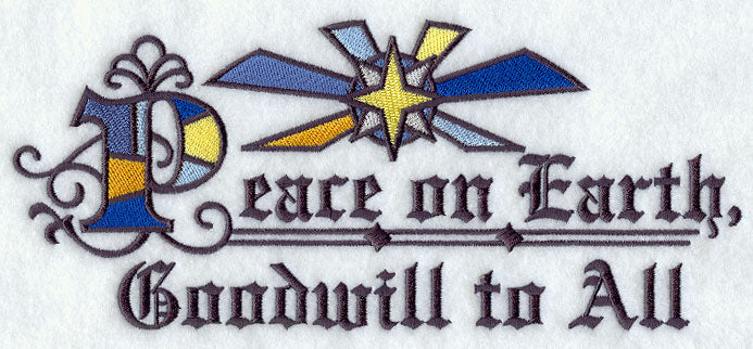 Stained Glass Peace on Earth