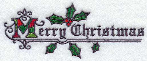 Stained Glass Merry Christmas